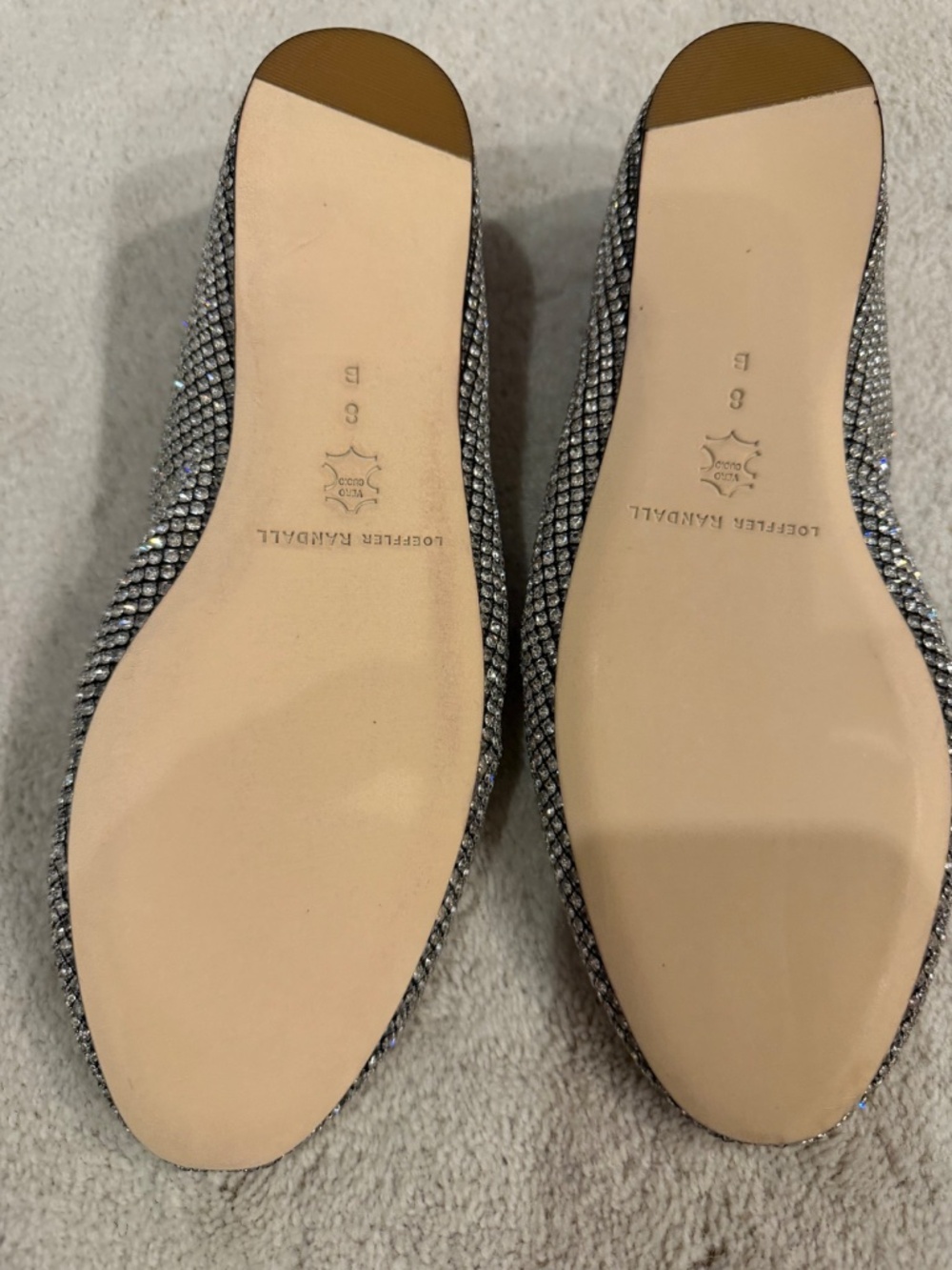 Loeffler Randall Rhinsyone Flats size 8 - Picture 3 of 5